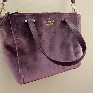 Crushed velvet Kate Spade Crossbody/tote
